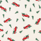 Wide Width Printed Flannel - JULIANA - 034 - White