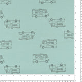 Wide Width Printed Flannel - JULIANA - 035 - Blue