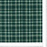 Wide Width Printed Flannel - JULIANA - 039 - Teal