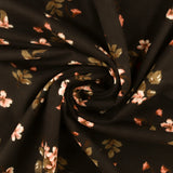 Wide Width Printed Flannel - JULIANA - 044 - Black