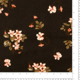 Wide Width Printed Flannel - JULIANA - 044 - Black