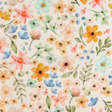 Wide Width Printed Flannel - JULIANA - 047 - White