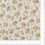 Flanellette Imprimée - <CHARLIE>  - 124 - Crème