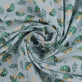 Flanellette Imprimée - <CHARLIE>  - 125 - Bleu Ciel