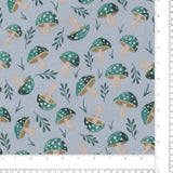 Flanellette Imprimée - <CHARLIE>  - 125 - Bleu Ciel