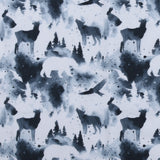 Printed Flannelette - CHARLIE - 126 - Stone Blue
