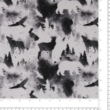 Flanellette Imprimée - <CHARLIE>  - 127 - Gris