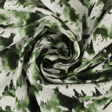 Flanellette Imprimée - <CHARLIE>  - 128 - Vert Foncé