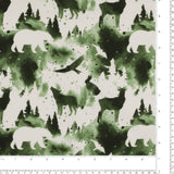 Flanellette Imprimée - <CHARLIE>  - 128 - Vert Foncé