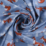 Flanellette Imprimée - <CHARLIE>  - 129 - Denim