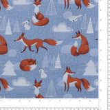 Flanellette Imprimée - <CHARLIE>  - 129 - Denim