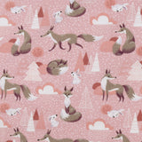 Flanellette Imprimée - <CHARLIE>  - 130 - Rose