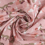 Flanellette Imprimée - <CHARLIE>  - 130 - Rose