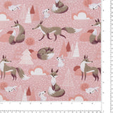 Flanellette Imprimée - <CHARLIE>  - 130 - Rose