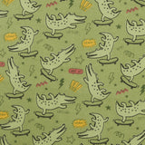 Printed Flannelette - CHARLIE - 132 - Olive