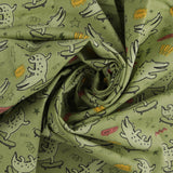 Printed Flannelette - CHARLIE - 132 - Olive