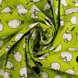 Flanellette Imprimée - <CHARLIE>  - 137 - Lime