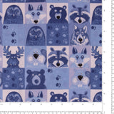 Flanellette Imprimée - <CHARLIE>  - 154 - Bleu