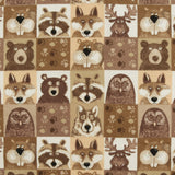 Printed Flannelette - CHARLIE - 156 - Natural