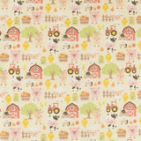Printed Flannelette - CHARLIE - 160 - Cream