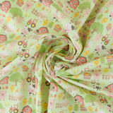 Printed Flannelette - CHARLIE - 161 - Mint