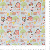Printed Flannelette - CHARLIE - 162 - Sky