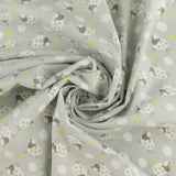 Printed Flannelette - CHARLIE - 164 - Silver
