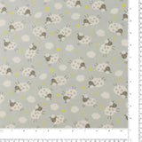 Printed Flannelette - CHARLIE - 164 - Silver