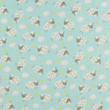 Flanellette Imprimée - CHARLIE  - 165 - Aqua