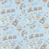 Printed Flannelette - CHARLIE - 166 - Blue