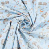 Printed Flannelette - CHARLIE - 166 - Blue