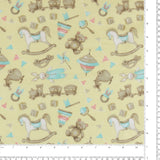 Printed Flannelette - CHARLIE - 167 - Butter