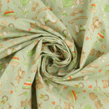 Flanellette Imprimée - CHARLIE  - 168 - Sauge