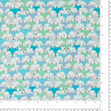 Flanellette Imprimée - CHARLIE  - 171 - Bleu