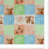 Flanellette Imprimée - CHARLIE  - 178 - Pêche