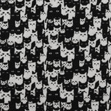 Printed Flannelette - CHARLIE - 203 - Black & White