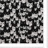 Printed Flannelette - CHARLIE - 203 - Black & White