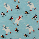 Printed Flannelette - CHARLIE - 204 - Light Blue