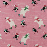 Printed Flannelette - CHARLIE - 205 - Pink