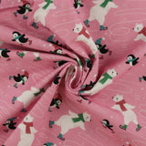 Printed Flannelette - CHARLIE - 205 - Pink
