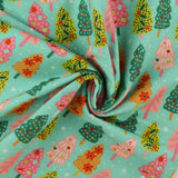 Flanellette Imprimée - CHARLIE  - 209 - Aqua