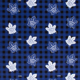 Toronto Maple Leafs (B-MAP) - NHL Flannelette Print - Plaids - Blue