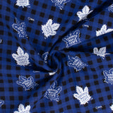 Toronto Maple Leafs (B-MAP) - NHL Flannelette Print - Plaids - Blue