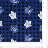 Toronto Maple Leafs (B-MAP) - NHL Flannelette Print - Plaids - Blue