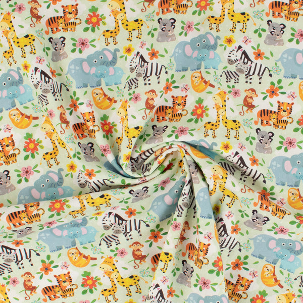 Printed Cotton - Kidz Print - 001 - Green