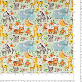 Coton imprimé - Imprimé pour enfants - 001 - Vert