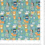 Coton imprimé - Imprimé pour enfants - 002 - Denim