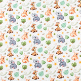 Coton imprimé - Imprimé pour enfants - 004 - Blanc