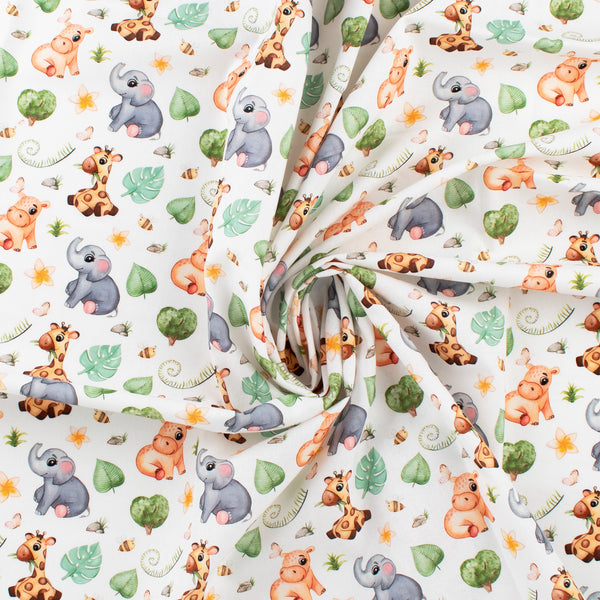 Printed Cotton - Kidz Print - 004 - White