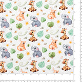 Coton imprimé - Imprimé pour enfants - 004 - Blanc